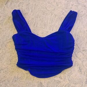 SHEIN Royal Blue Sleeveless Crop Top Size M/6
